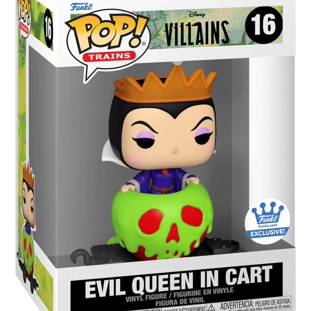 Funko POP! Disney Villains Train Evil Queen in Apple Cart Exclusive